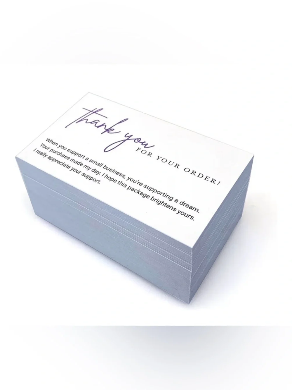 BUSINESS THANK YOU CARDS/DOUBLE-SIDED/20-COUNT/NWT